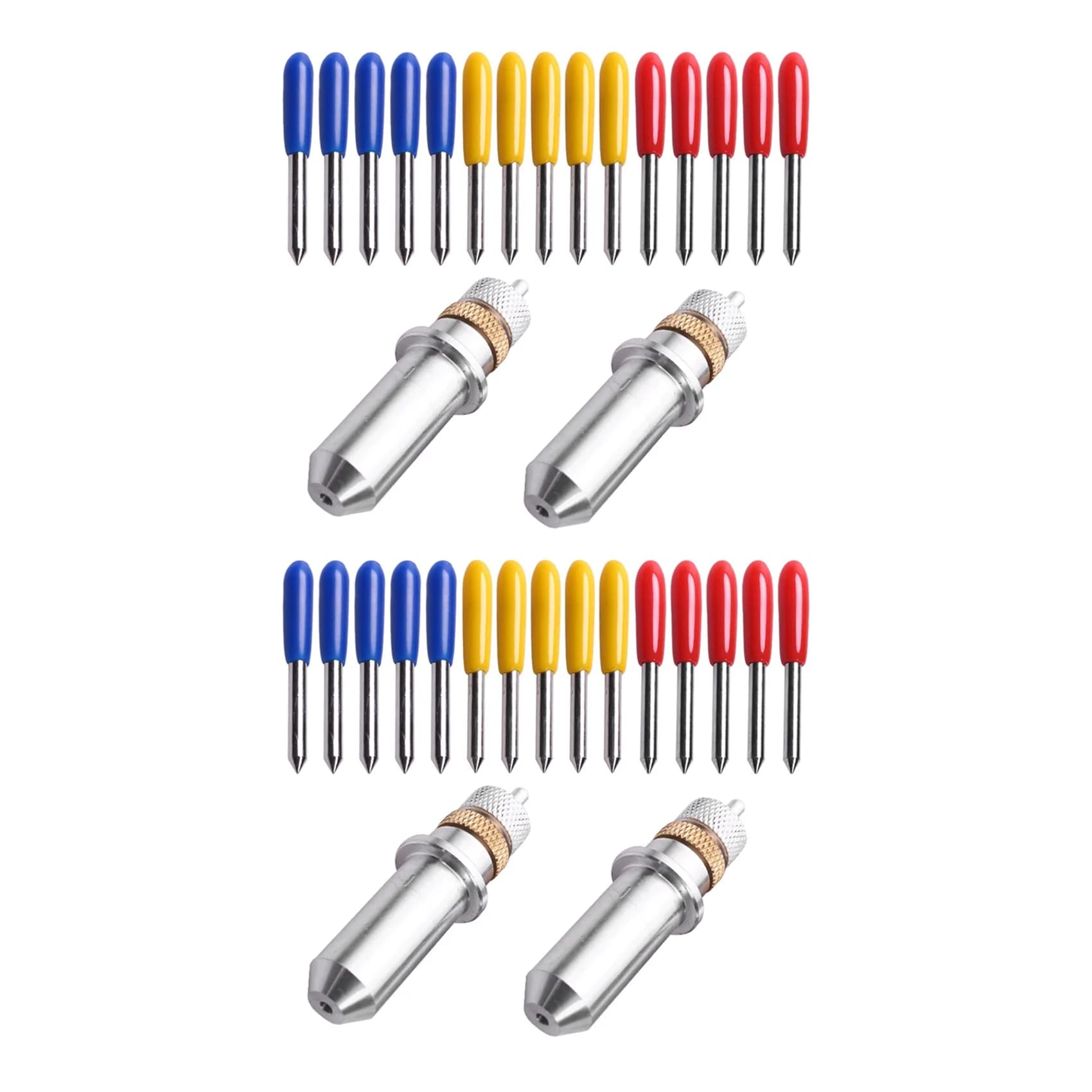 A36T-34Pcs/2Set 30/45/60 Degree For Roland Cutting Plotter Vinyl Cutter Blade+Holder Refine Redsail Cutter Blades