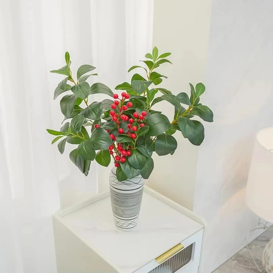 Pianta Artificiale Verde Yulan, Bouquet da Sposa, Decorazione per Casa, Festa, Bonsai, Giardino, Tavolo, Esterno, Fai-da-Te, Regalo in Offerta