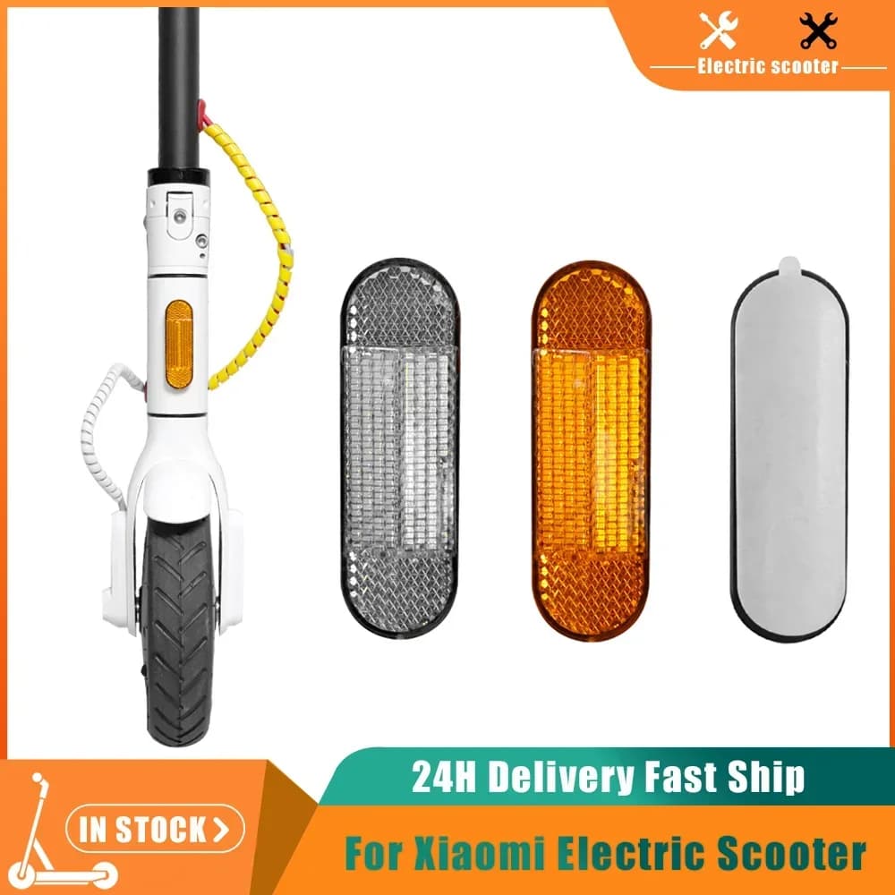ABS Forcella Anteriore Tubo Riflettente Riflettore Per Xiaomi M365 1S Pro Pro2 Scooter Elettrico Avvertimento Notturno Adesivo di Sicurezza Borsette Parte