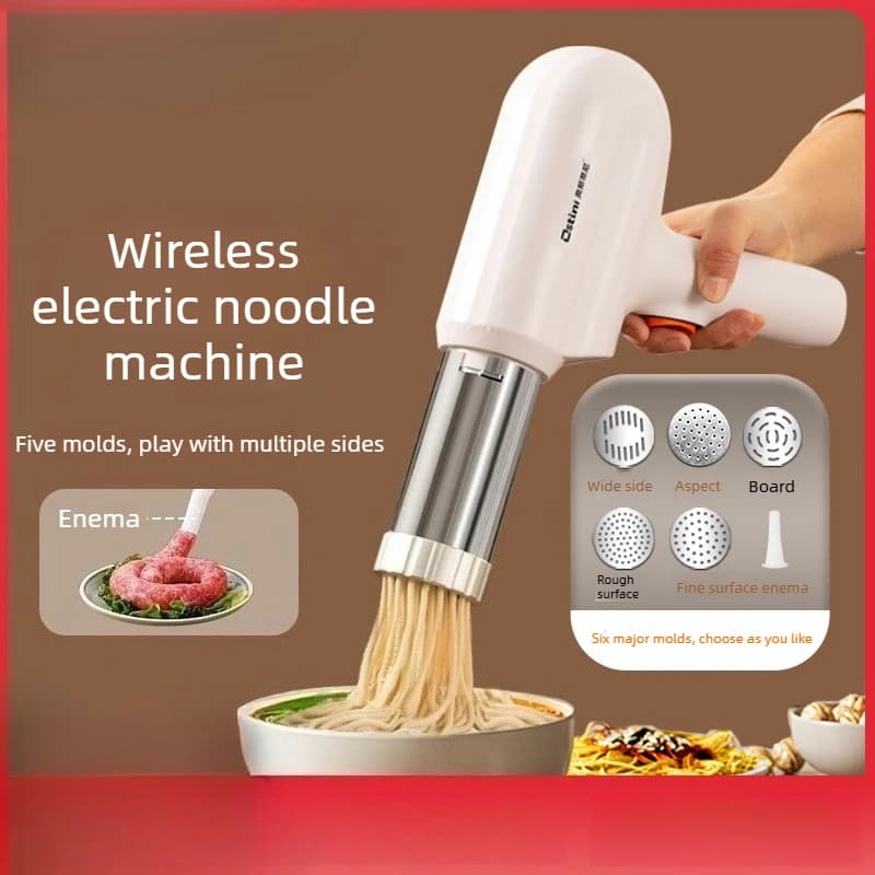 New Handheld Wireless Noodle Maker Household Portable Charging Multifunctional Mini Electric Pasta Press He Le Machine