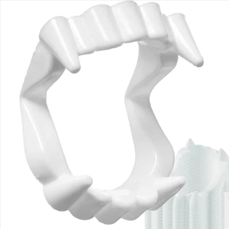 A03F-Company Dress-Up Halloween Costume White Teeth Fangs Decoration, Funny Pretend Play(100-Pack)