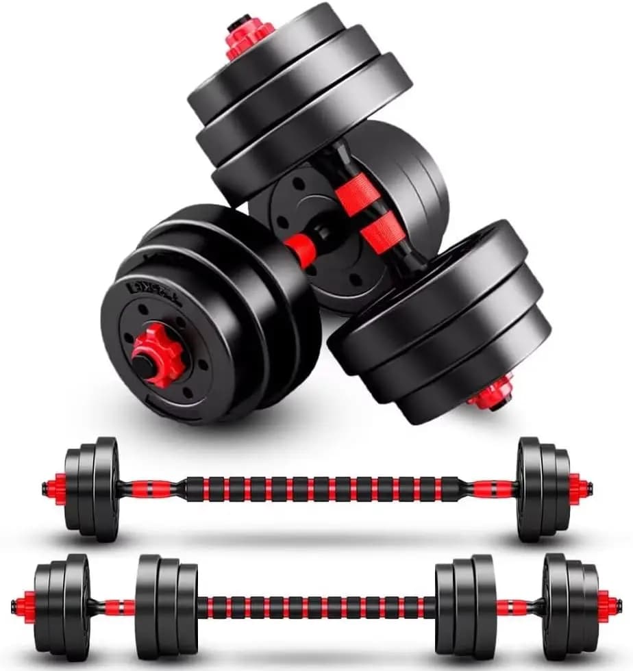 Set of adjustable handlebars: 3-in-1 convertible weights for home gym, for men and women