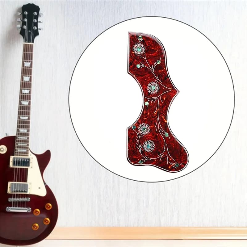XSXS-Acoustic For Guitar Pick Guard Adesivo Design floreale Protezione antigraffio Facile applicazione per gli appassionati di chitarra