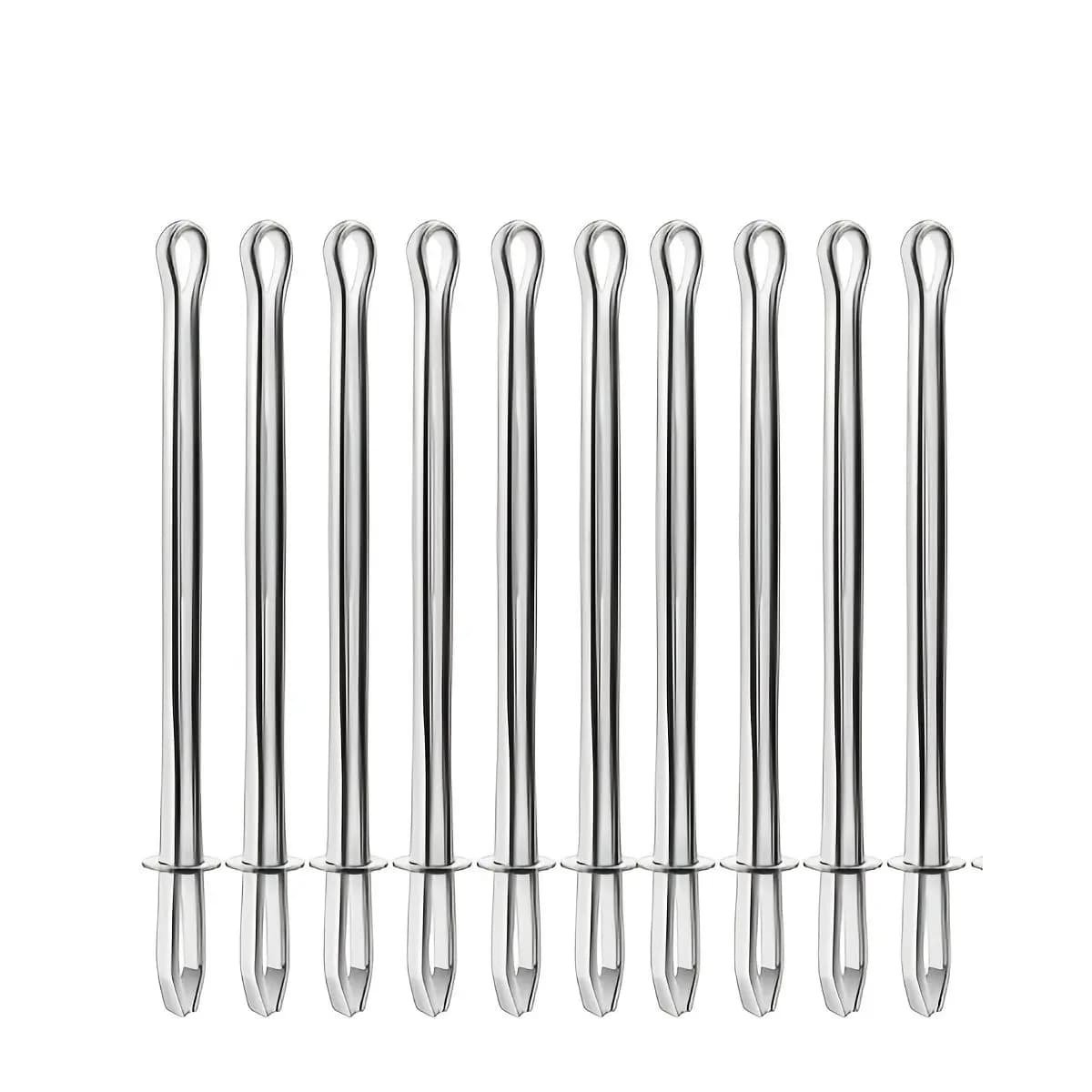 10Pcs Metal Drawstring Threader Tweezers Easy Quick Insert Drawstring DIY Rope Threader Clip Bodkin Sewing Tool for Sweatpants