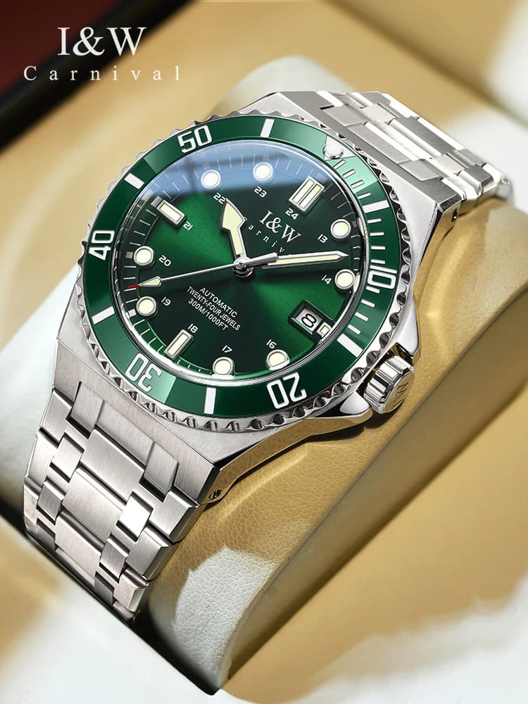 Orologi sportivi di carnevale per uomo 300m orologio subacqueo impermeabile SEIKO NH36 orologi da polso meccanici zaffiro data Relogios Masculino