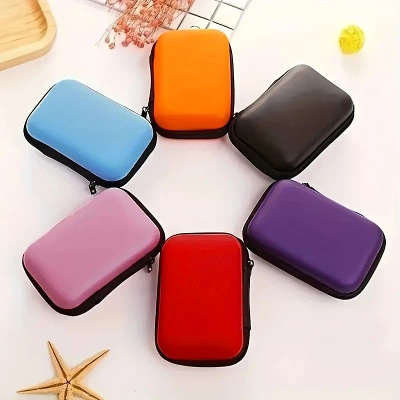 Sacchetto di immagazzinaggio della carta portatile da 1 Pc, cubo di imballaggio del cavo dati, sacchetto di immagazzinaggio delle cuffie impermeabile, custodia protettiva in EVA per i viaggi
