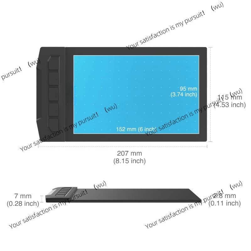 X1-640 tavolo da disegno tablet da 6X4 pollici tavolo disegnato a mano scrittura per computer cellulare
