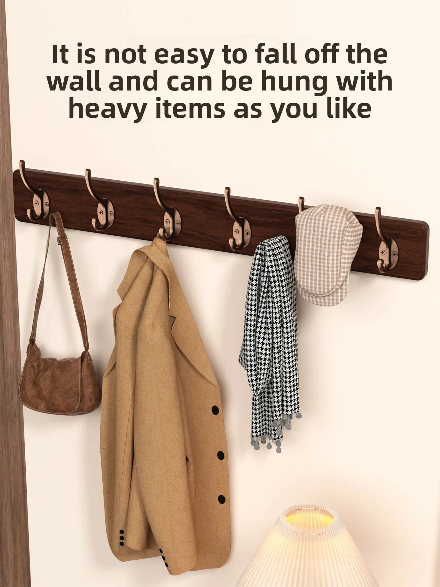 Modern Sle Wall Mounted Clothes Hanger Ra No Drilling Required Bedroom Closet Storage Hooks Alloy Material Heavy Du