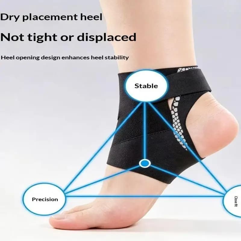 1pc Adjustable Ankle Brace For Men Breathable Elastic Ankle Sleeves Compression Support For Sports Protect Plantar Fasciitis