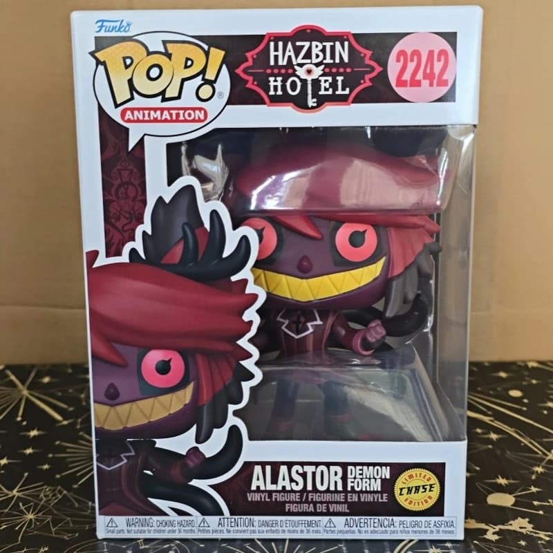 Funko Pop! Original Hazbin Hotel Alastor #2242 Vinyl Action Figure Anime Collectible Model Desktop Ornament Toy Gift for Fans