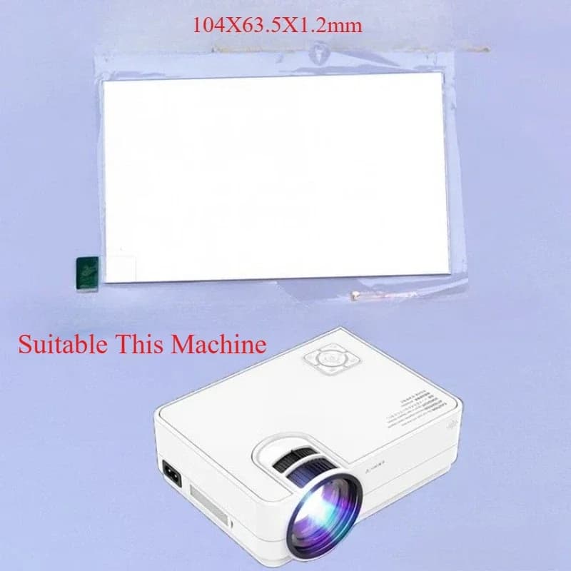 104x63.5mm Thermal-isolating Polarizer Glass Micro LED Projector Heat Insulation for Temperature Drop Screen Yellow Repair