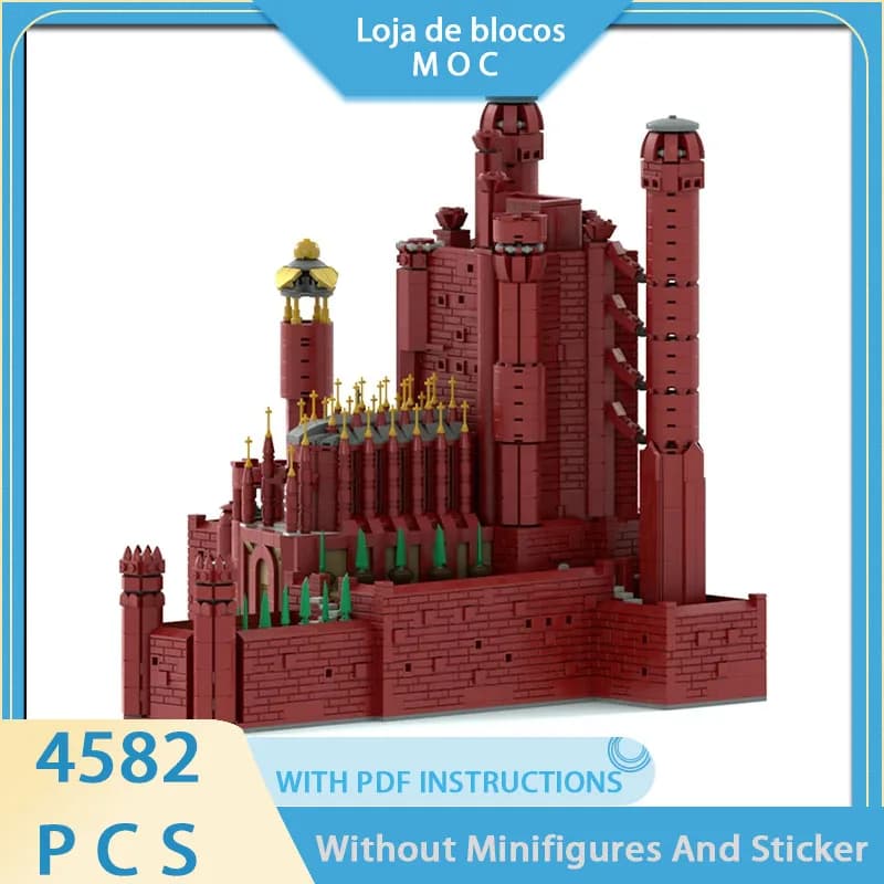 MOC Building Blocks, Building Models, Power Game Scenarios, Red Castle Technology, Modular Building Blocks Toys