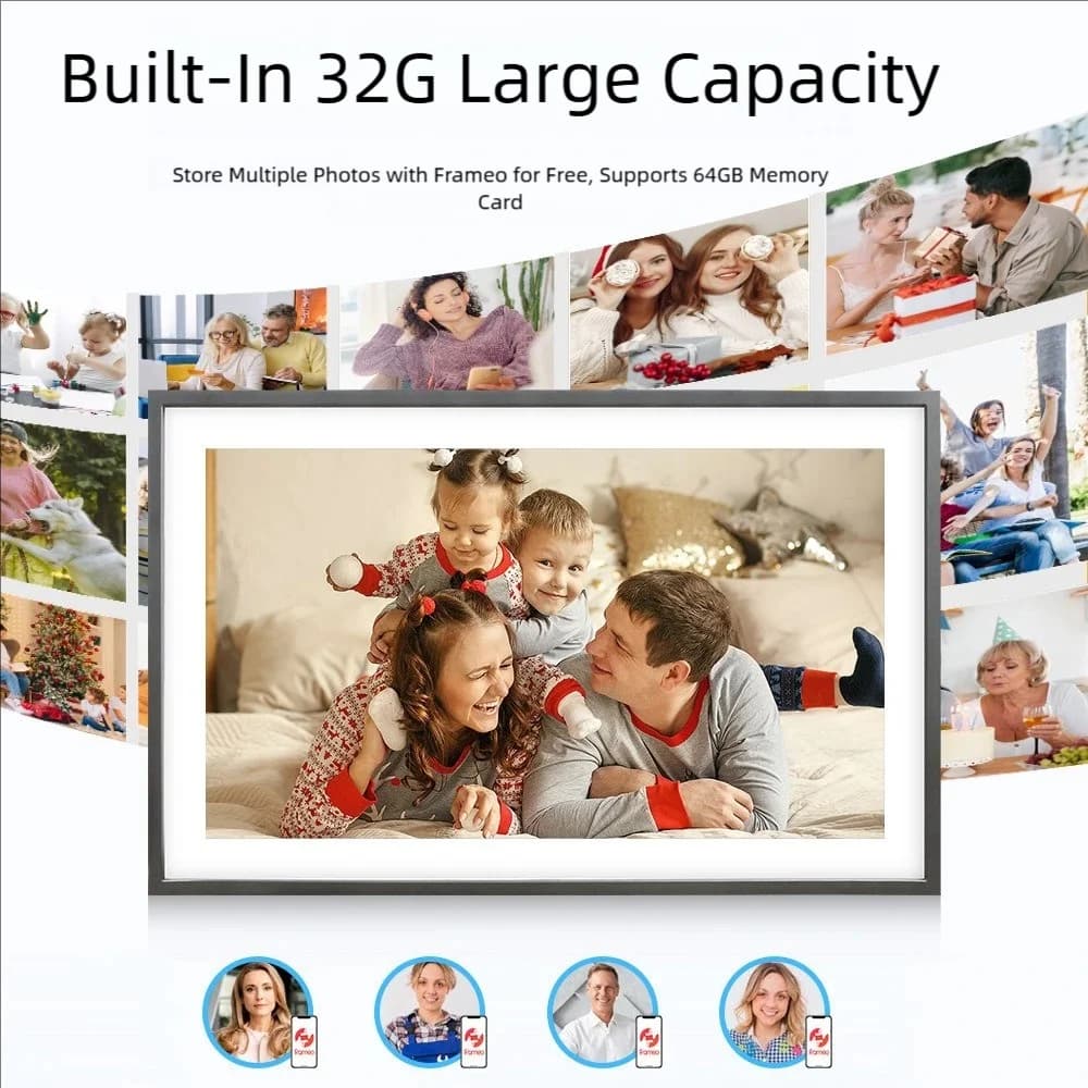 Nuova cornice digitale per foto cloud da 15,6 pollici Frameo Uhale, cornice digitale smart wifi ad alta definizione, album elettronico.
