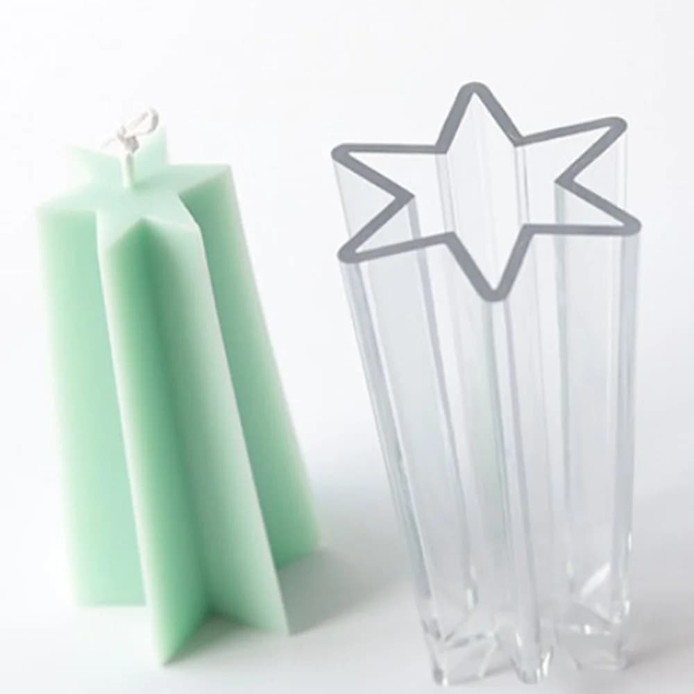 ^ Arrivo Creativo Stampo per candele esagonale Stella Decorazione Candele Strumenti Stampi per candele Forma di candela fai da te, Stampi per candele