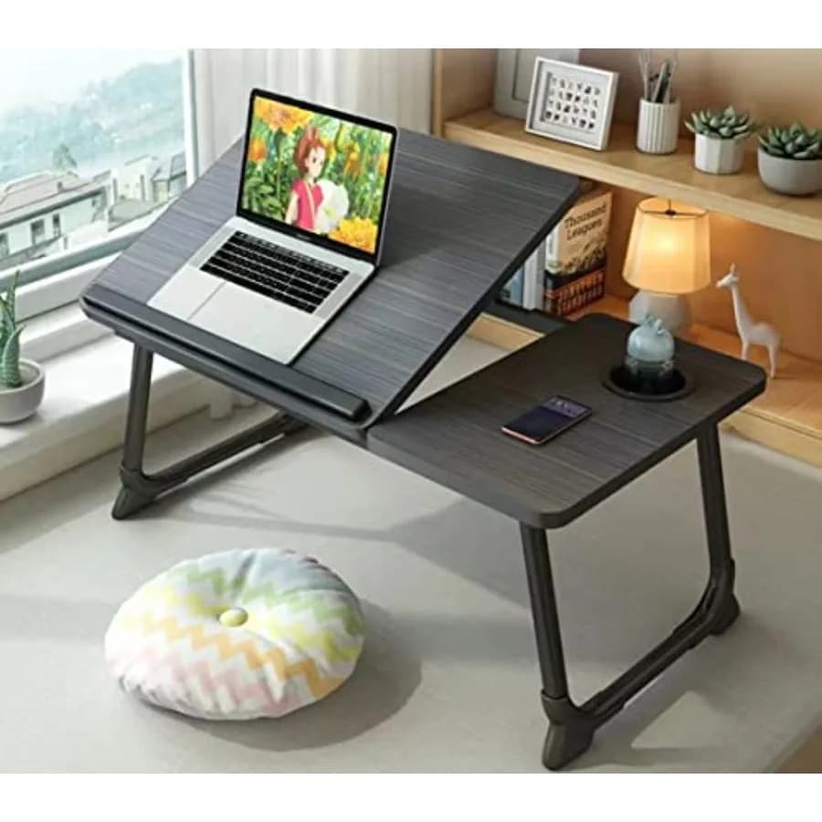 Tavolino per Laptop da Letto e Divano, Supporto Portatile Regolabile e Pieghevole per Computer Portatile