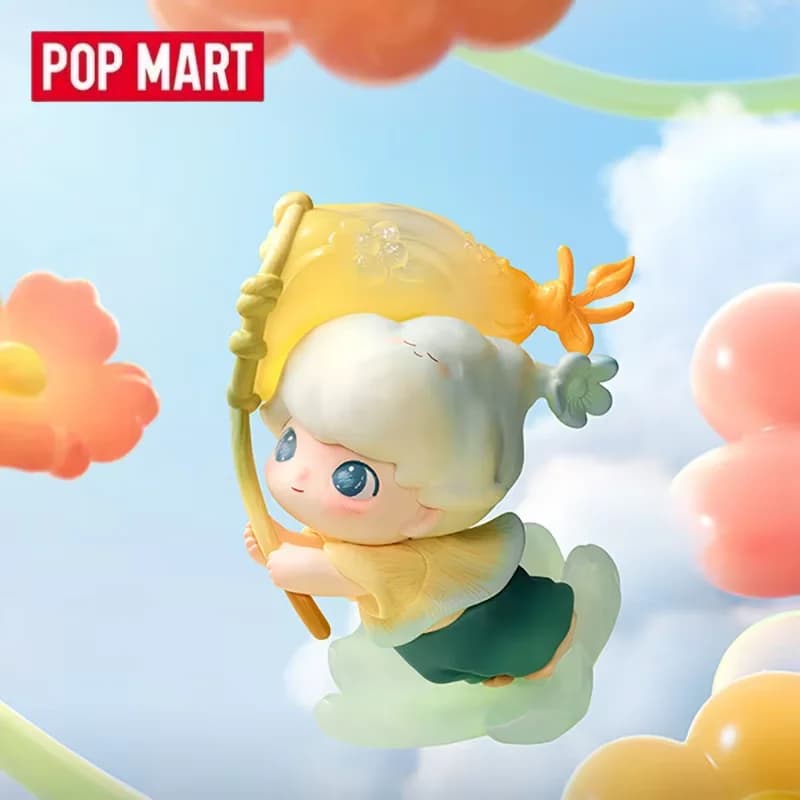 POPMART DIMOO MOMENTS IN BLOOM Serie Blind Box Mystery Box Bambola Anime Carina Statuetta Giocattolo da Collezione da Scrivania