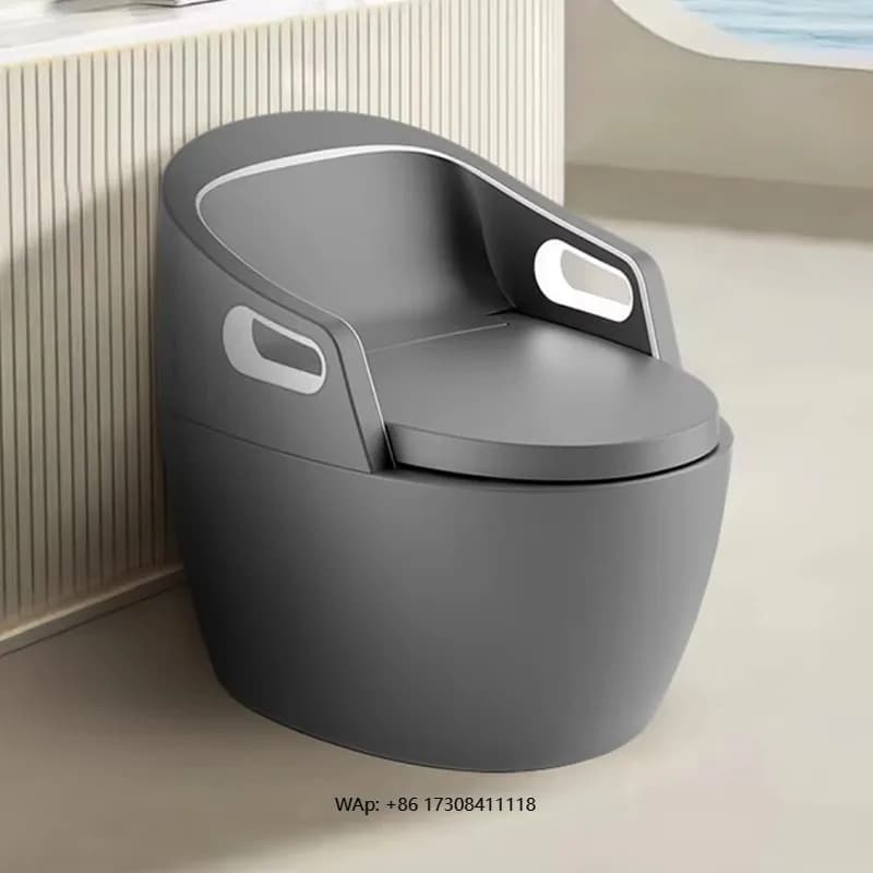 New Design Toilet Smart Ceramic Wall with Massage Function, Automatic Discharge and Remote Control, Anti-loss
