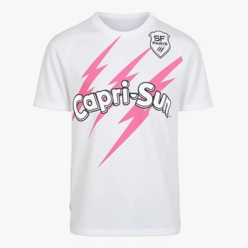 Nuova Maglia Sportiva da Rugby per Uomo, T-Shirt Paris Stade De France Terza Divisa, Asciugatura Rapida, per Fitness all'Aperto e Spiaggia
