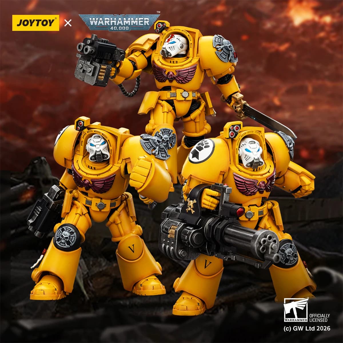 JOYTOY Warhammer 40k 1:18 Imperial Fists Terminators
