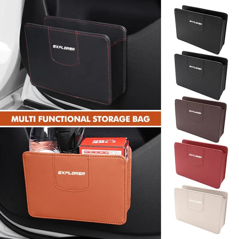 Car Seat Side Door Storage Bag Sunglasses Phone Organizer Box For Ford mk2 mk3 Ranger Mondeo mk4 S-MAX Kuga Mustang Fusion
