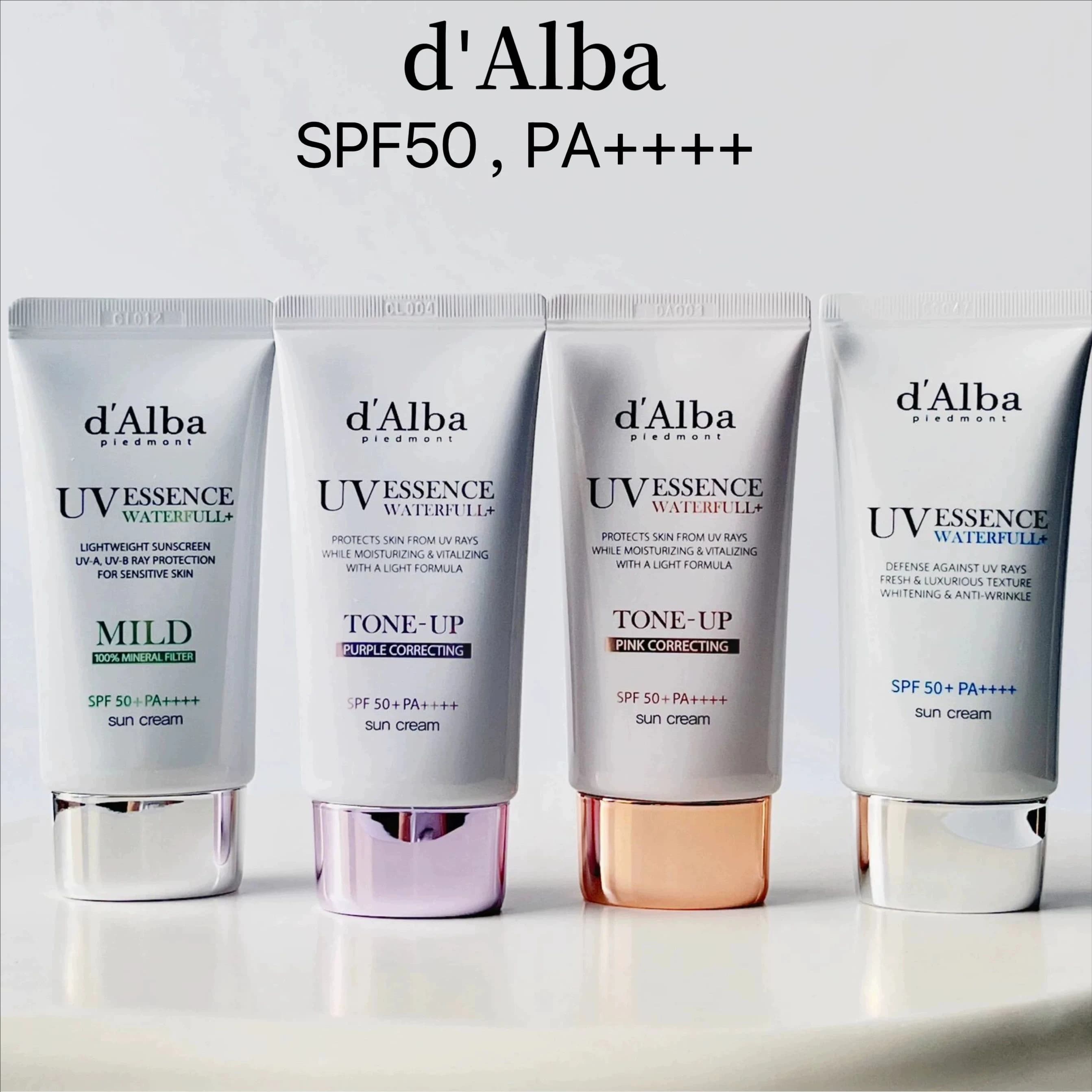 Korean D'alba UV Essence Whitening White Truffle Sunscreen SPF50+ Moisturizing Lightweight Refreshing Gentle Sunscreen Skin Care