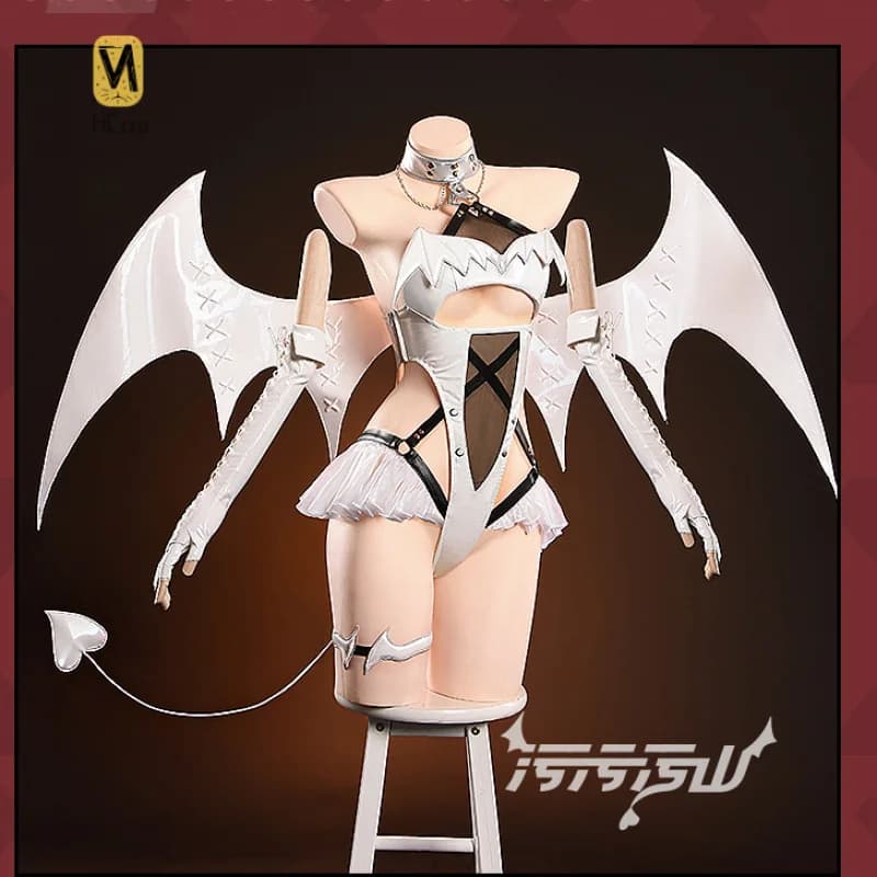 NIKKKE Blanc Costume Cosplay Demone bianco puro Uniforme sexy Halloween Party Gioco di ruolo Outfit Donna HCos