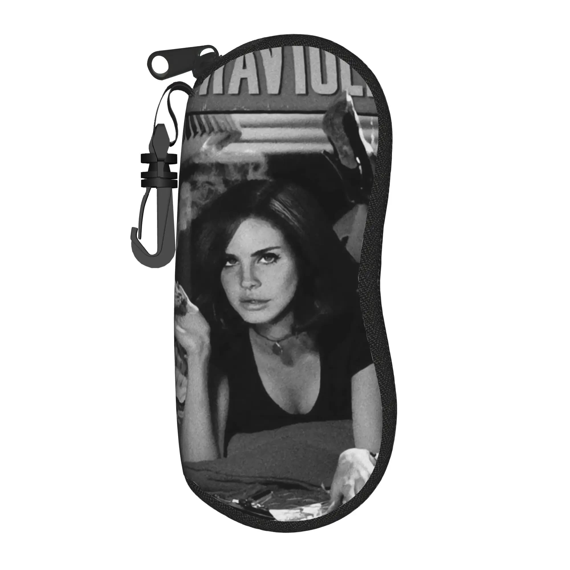 Ultraviolence Lizzy Grant Rey Custodia per occhiali da uomo, donna, studente, con cerniera, custodia per occhiali da sole Lana Del Rey, custodia per occhiali con stampa