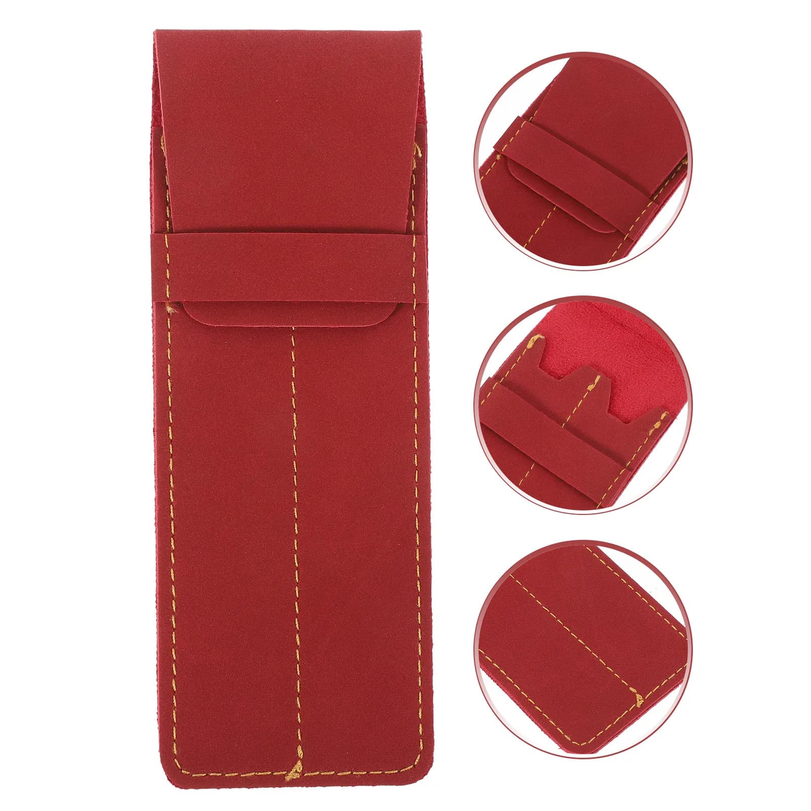 2Pcs Pen Sleeve Holder Exquisite Workmanship Storage Container for Pens Fountain Pen Case Pocket Protectors