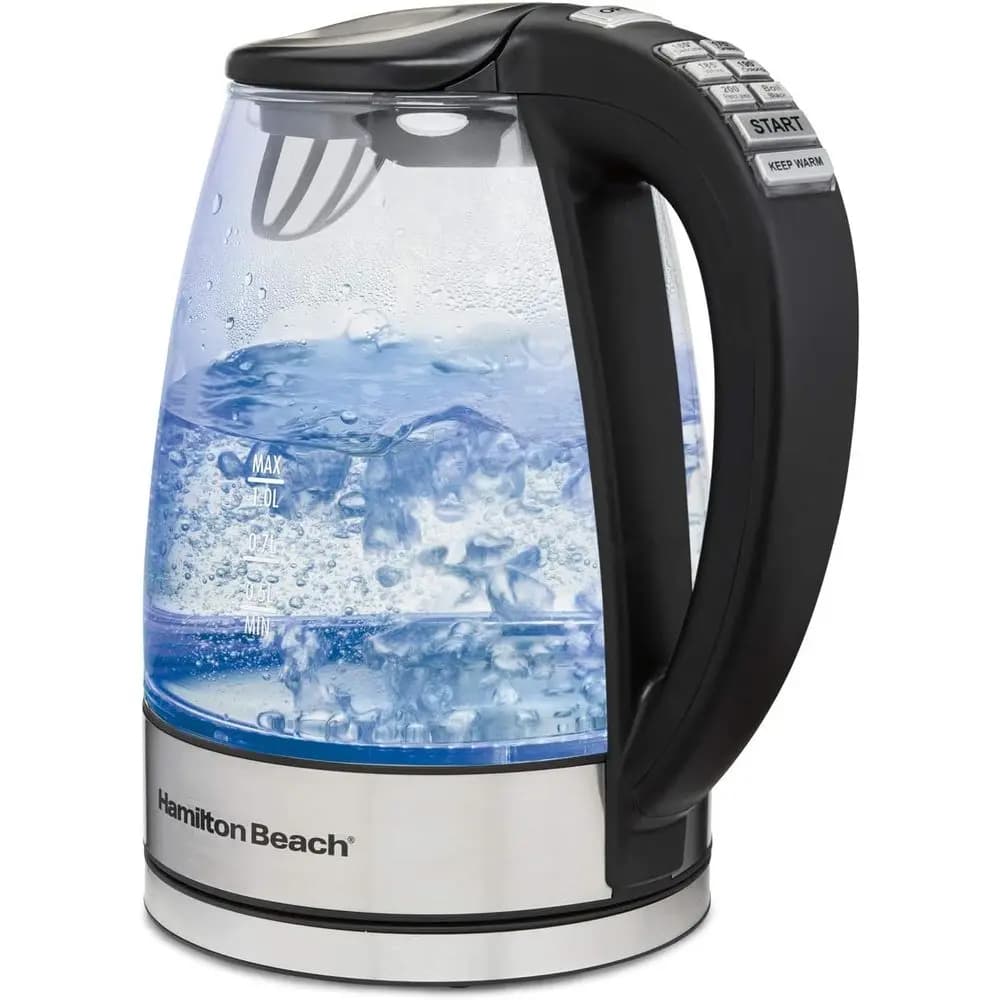1.7 liters electric kettle, LED indicator, integrated mesh filter, automatic shutdown and protection against dry boiling, wireless.