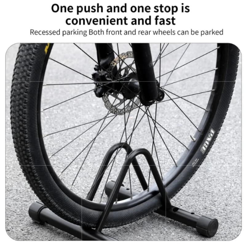 Floor-standing Bike Storage Rack Durable Adjustable Universal Bicycle Carrier Portable Metal Bike Repair Stand