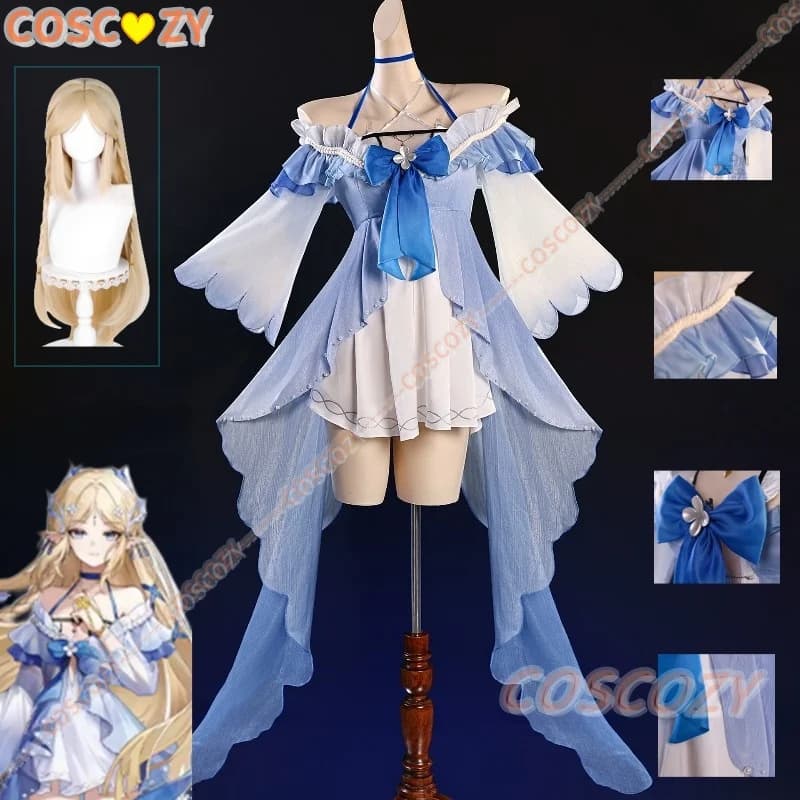 Game Cosplay Wuthering Waves WuWa Cartethyia Costume Cosplay Swimsuit Halloween Costume