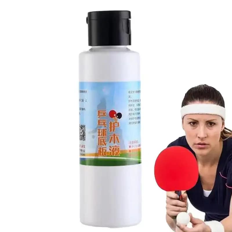 Colla per racchetta da ping pong Adesivo per pagaia da 100 ml per velocità e rotazione ottimale agente di protezione del legno con piastra inferiore speciale per racchetta