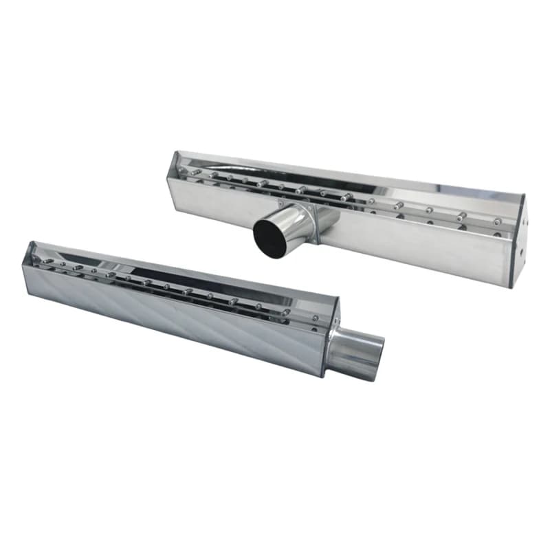 Coltello d'aria in acciaio inossidabile 304 per rimozione polvere, soffiaggio ad aria calda per asciugatura e pulizia di nastri trasportatori e linee di assemblaggio