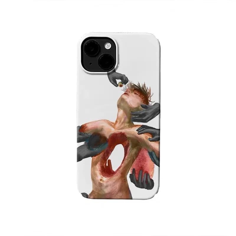 Custodia per telefono scava fuori la persona tridimensionale per IPHONE 17Air 16E 15PROMAX 14Plus 13 12MINI 11 16Plus Cover per telefono in acrilico
