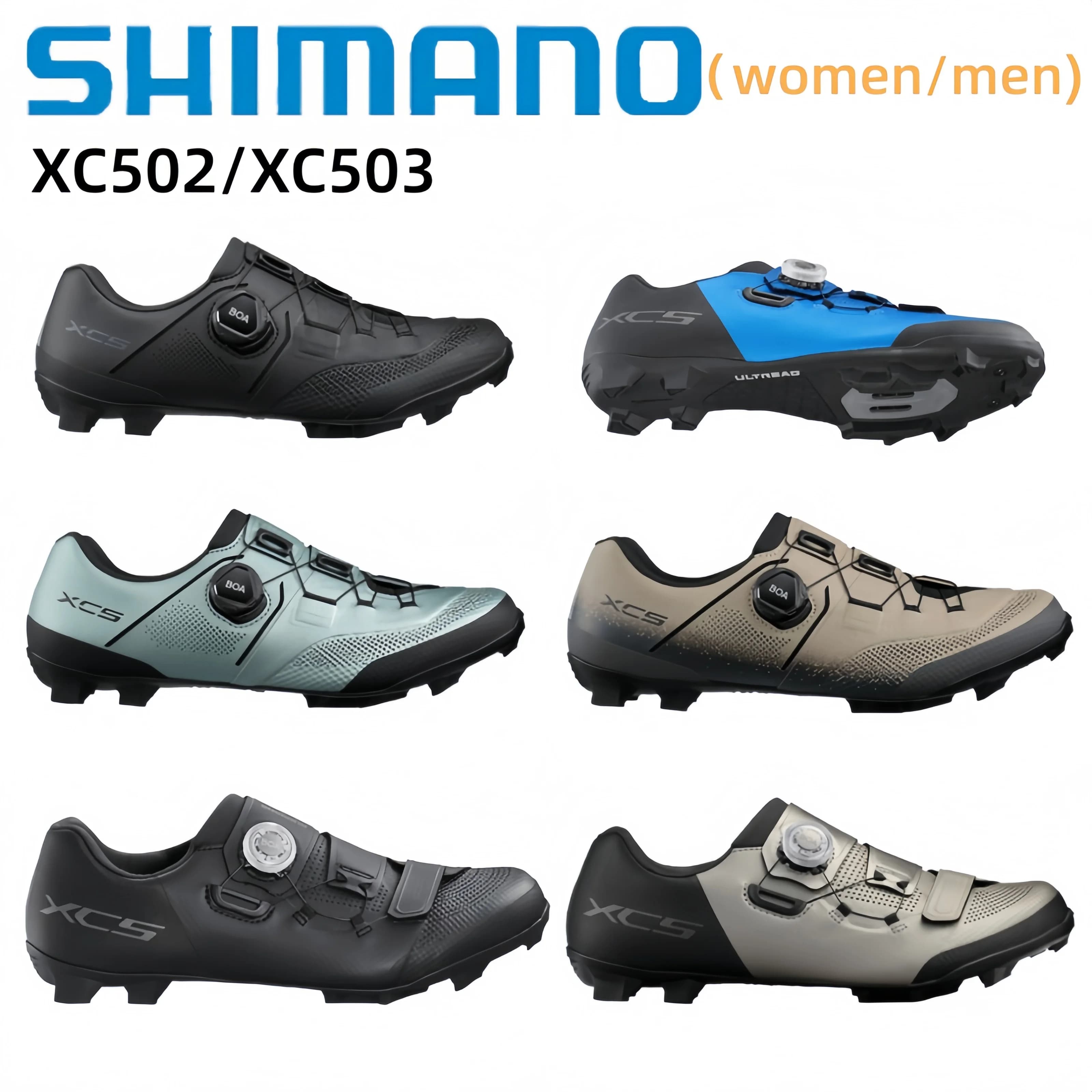 Shimano XC502 XC503 Per Mountain Bike Scarpe Blocco XC5 SH-XC502 Suola In Fibra di vetro Bicicletta autobloccante Scarpe Da Guida Scarpe di Bloccaggio