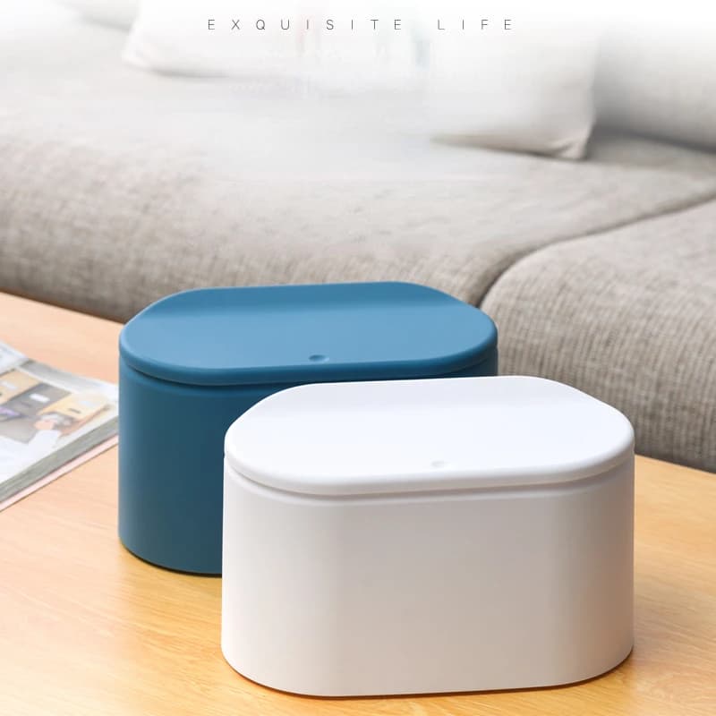 Bidone dei rifiuti Piccolo pattumiera Mini desktop Ashcan Lettiera Pattumiera Piccola pattumiera da tavolo per forniture domestiche da scrivania