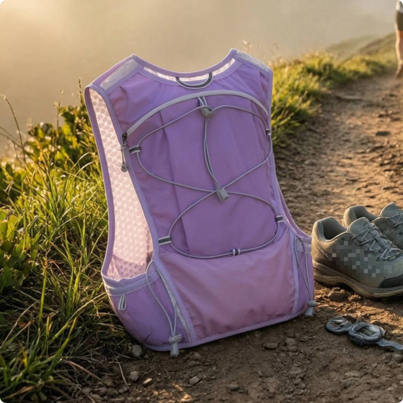 Running Vest Backpack Secure Hydration Vest Running Backpack Comfortable Hydration Pack Sleek for Runners