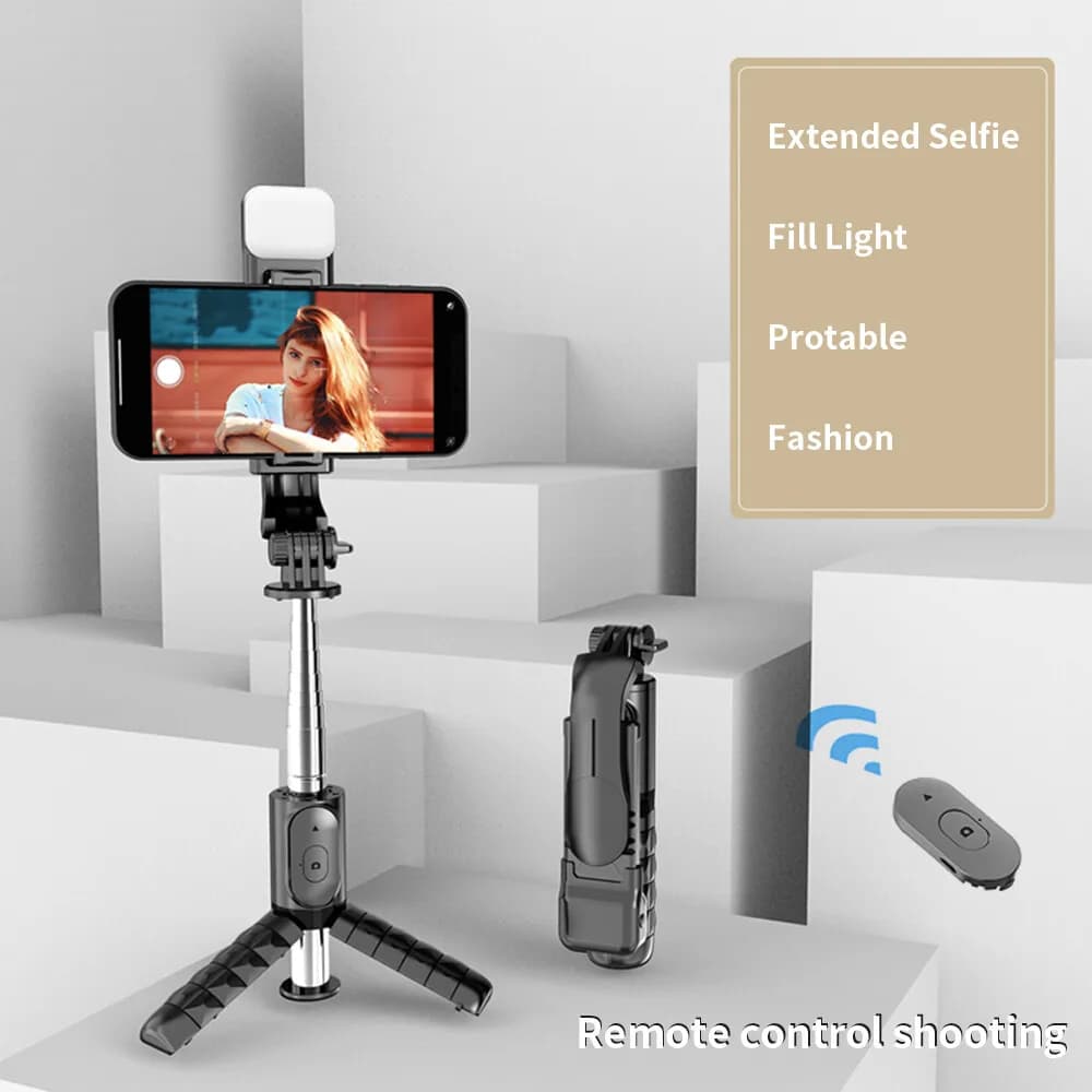 Supporto per telefono cellulare con supporto da tavolo remoto per treppiede per selfie stick per iPhone Samsung US