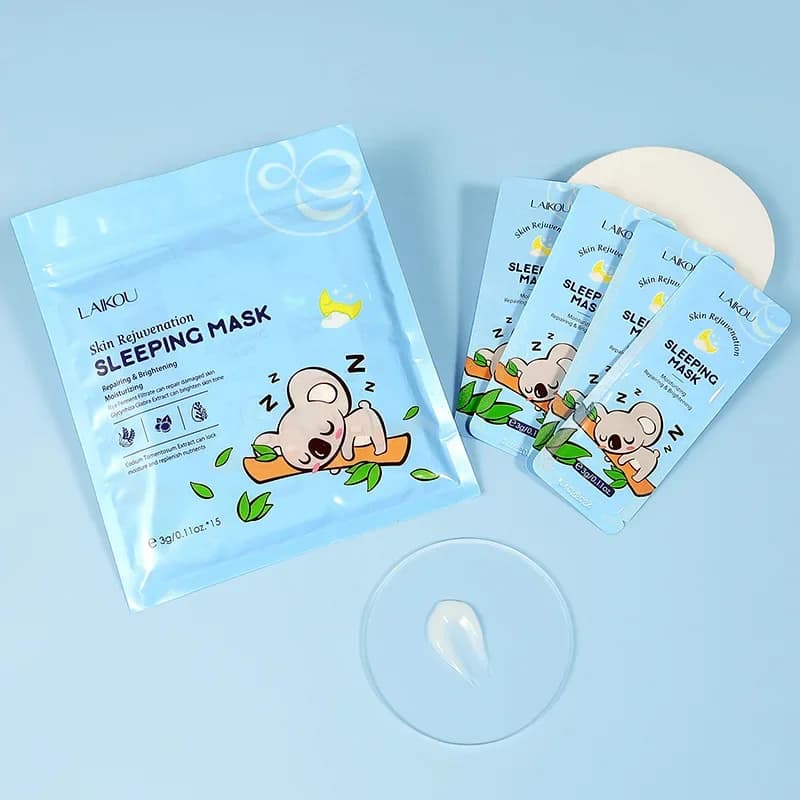 LAIKOU 15 pcs Hydrating Collagen Face Mask for Sleeping Nutrition Moisturizing Face Mask Skin Care Skin Barrier Face Mask