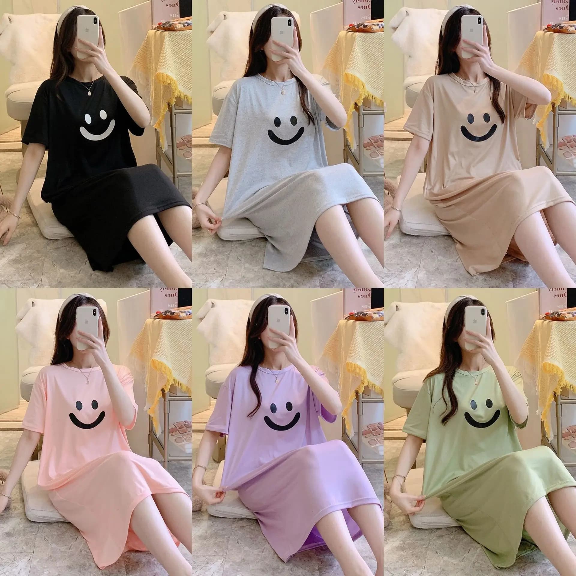 Summer Women's Maternity New Short Sleeved Night Shirt Women's Summer Pijama Casual Maternity Long-sleeved Night Shirt Homewear