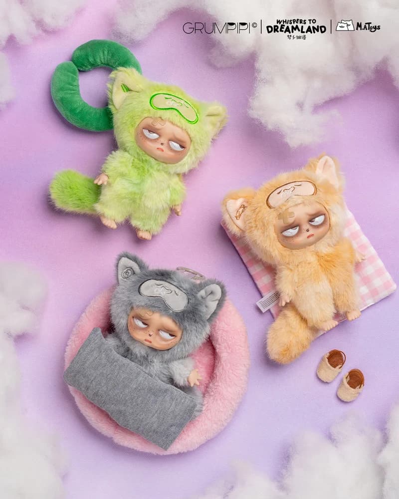 New genuine sleep Grumpipi V2 series box blind vinyl face doll fashionable pendant decoration macaron color bag pattern toy gift