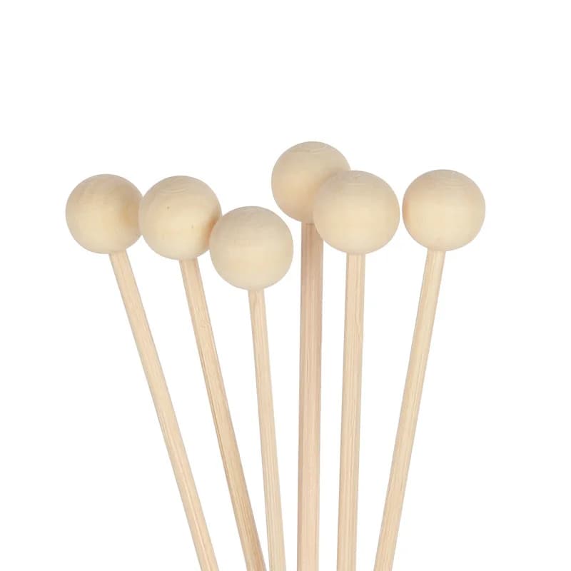 5 pezzi di perline di legno per aromaterapia senza fuoco, accessori per diffusori di ance in rattan, bastoncini di ricambio, decorazioni per la casa e il soggiorno