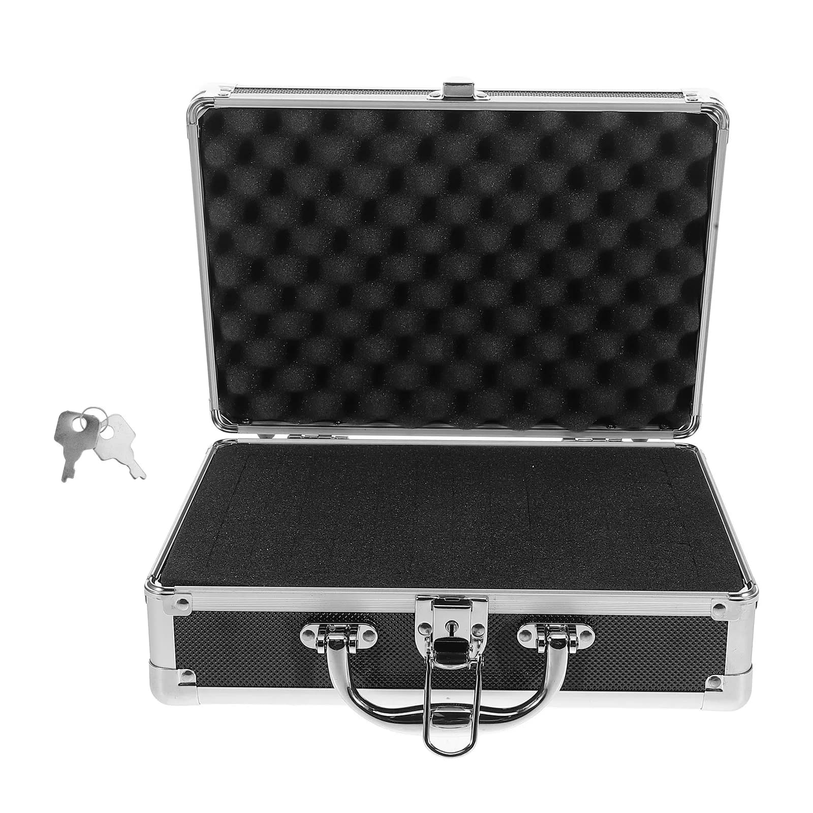 Toolbox in Premium Aluminum Alloy, Spacious and Portable, with Ergonomic Handle for DIY Projects and Officina Organization