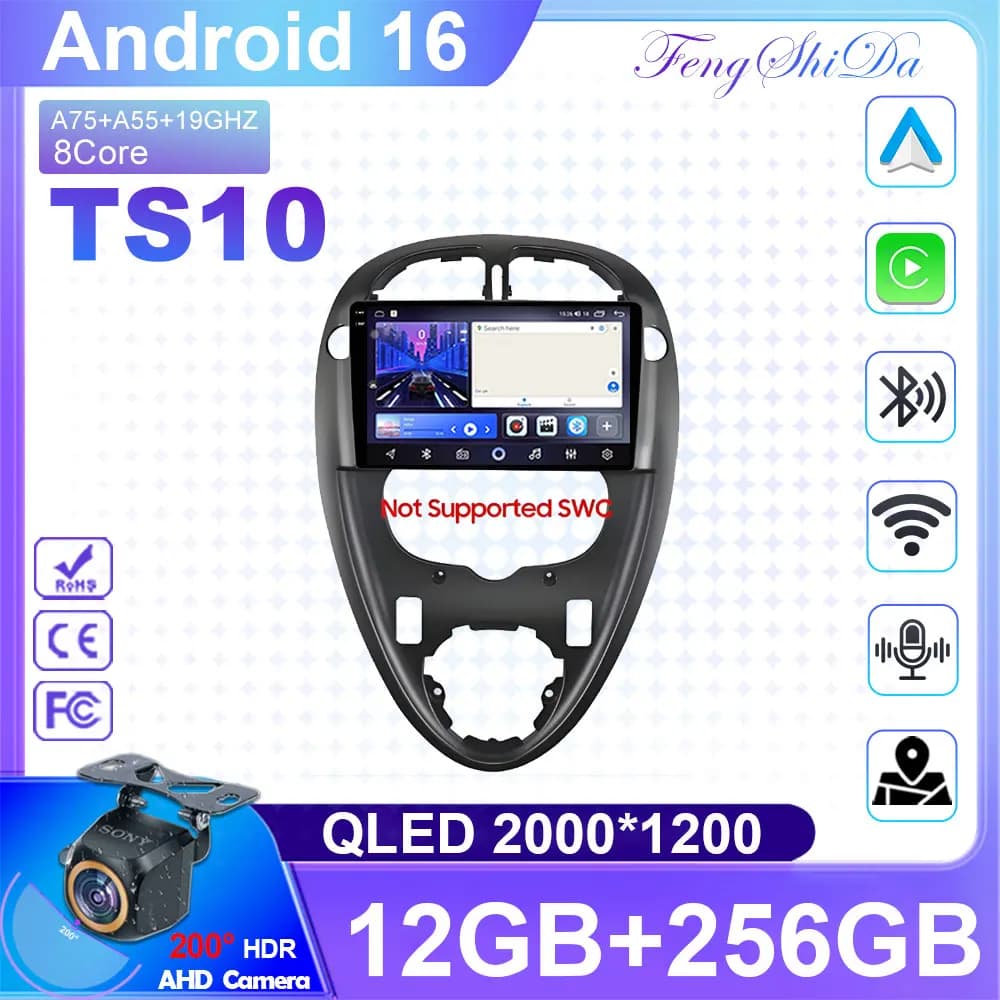 Android 16 For Citroen Xsara Picasso 1999-2010 2K Carplay Car Radio Multimedia Player Screen GPS Navigation Auto Video No 2din