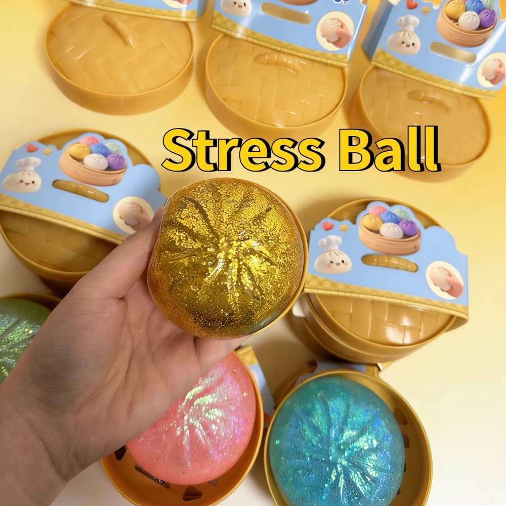 Giocattoli Squishies a Forma di Panini e Ravioli, Palline Antistress per Bambini e Adulti, Giocattoli Modellabili per Alleviare lo Stress