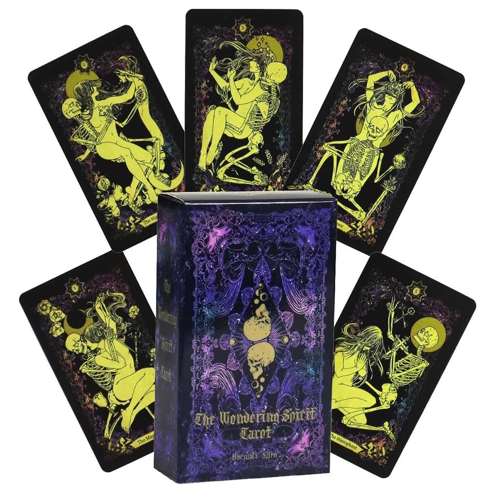 78 carte / Mazzo Le carte dei tarocchi dello spirito errante Scopri le tue carte da gioco dello spirito interno per la divinazione e l'autoriflesso