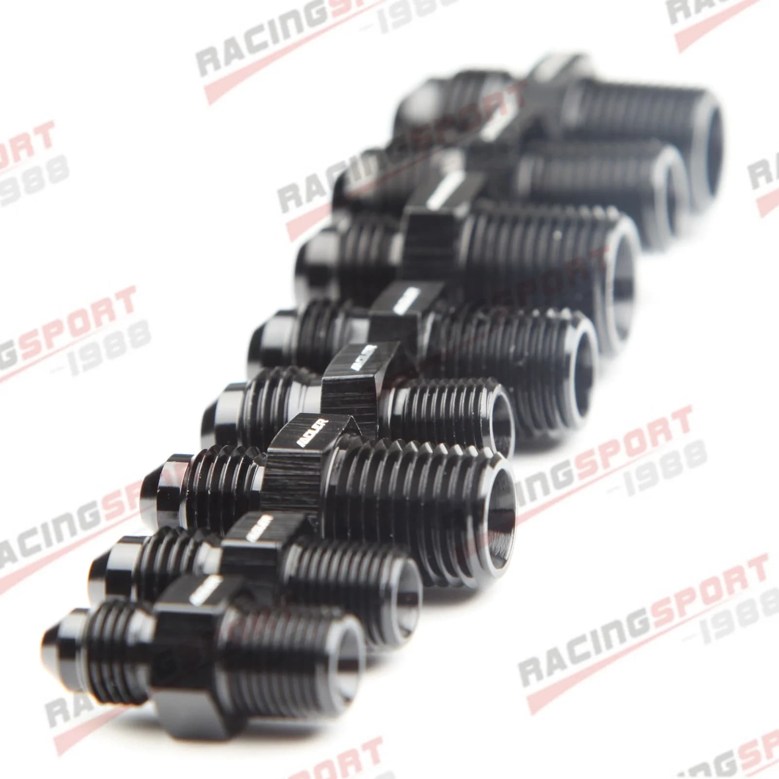 AN3 AN4 AN6 AN8 AN10 AN12 A 1/8 1/4 3/8 1/2 3/4 NPT Adattatore raffreddato ad olio Adattatore universale dritto per tubo flessibile del carburante Raccordo filettato