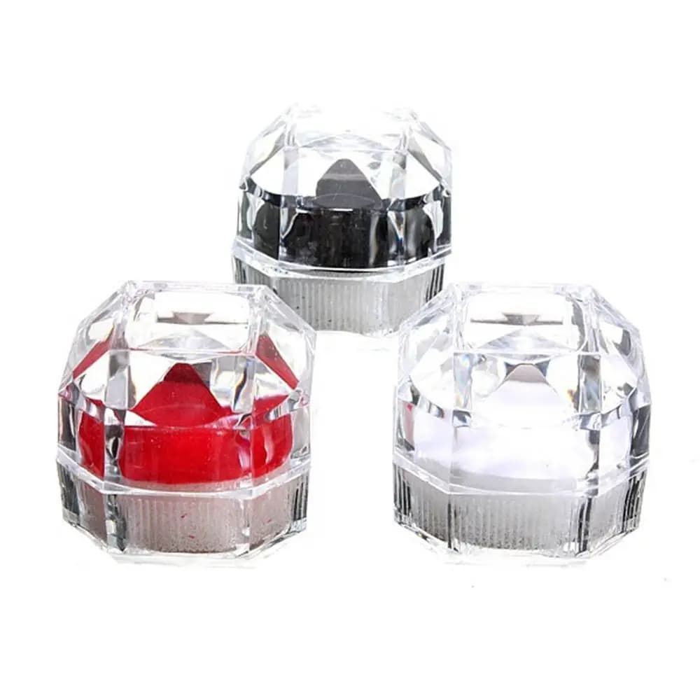 Fashion Beautiful Hot Ring Box Jewelry Box Display Case Organizer Earrings Brooch Storage