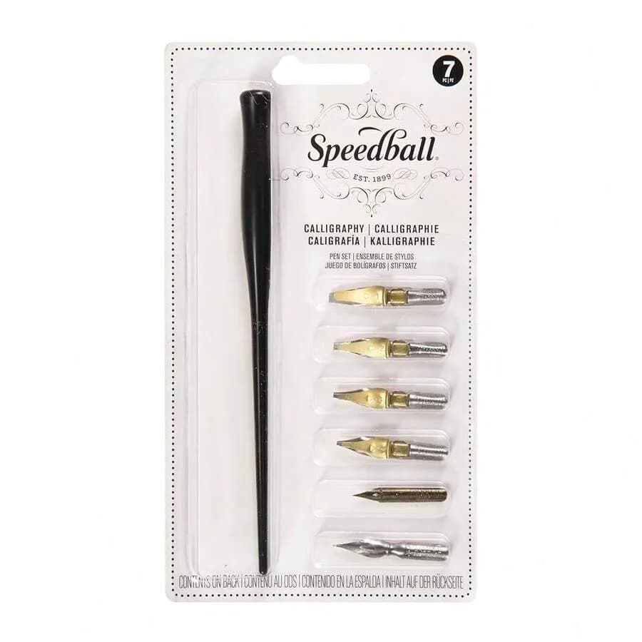 Speedball Basic Calligraphy Set, Set Of 7