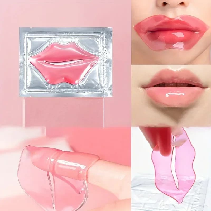 Set of 6 Night Labbra Masks - Hydrating, Repairing, Nutrition, Illuminating and Coloring - Perfect Gift for Valentine's Day